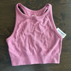 NWT Old Navy Active Mauve Ribbed Tank